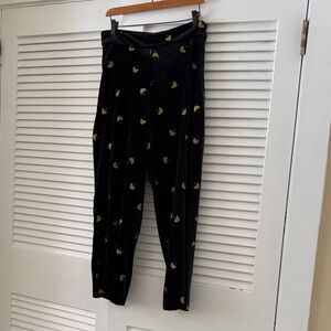 & Other Stories Black Pants with Gold Accents